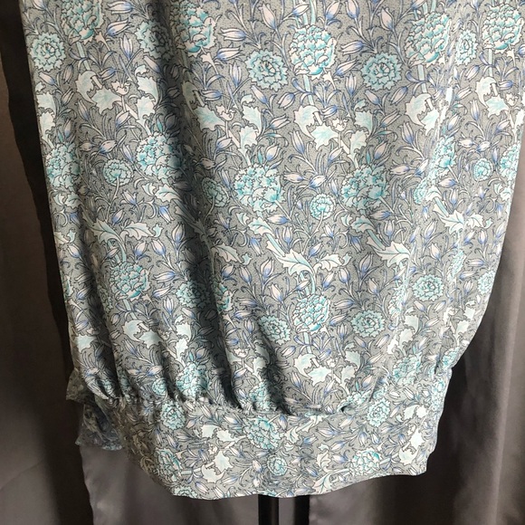 Max Edition Floral Puff Flower Tie Waist Sleeveless Tank Top Blouse - Picture 7 of 13